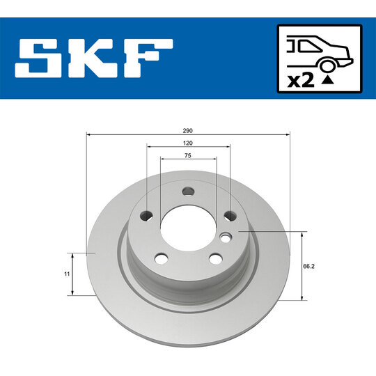 VKBD 90107 S2 - Brake Disc 