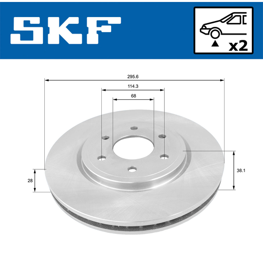 VKBD 80280 V2 - Brake Disc 