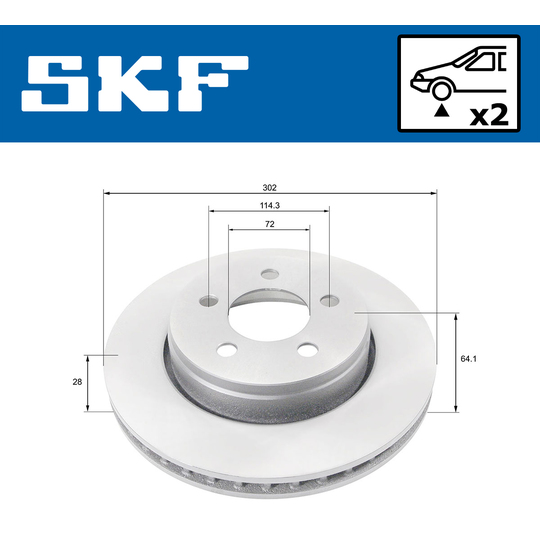 VKBD 80313 V2 - Brake Disc 