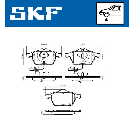 VKBP 80749 E - Brake Pad Set, disc brake 