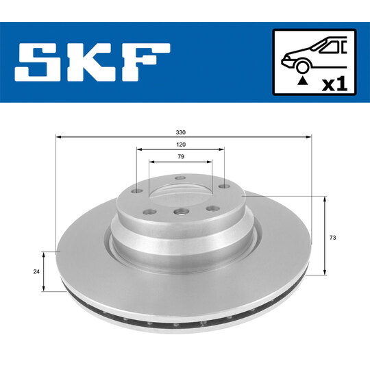 VKBD 80124 V1 - Brake Disc 