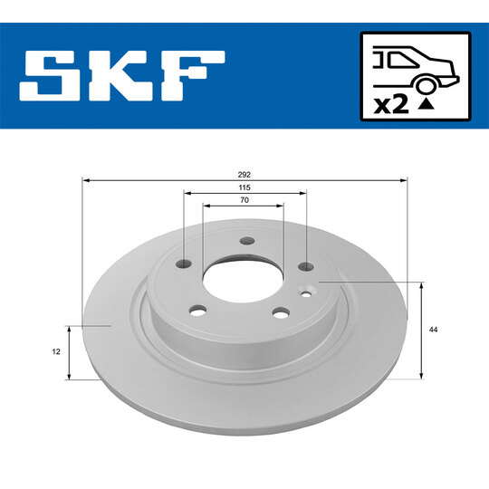 VKBD 90229 S2 - Brake Disc 