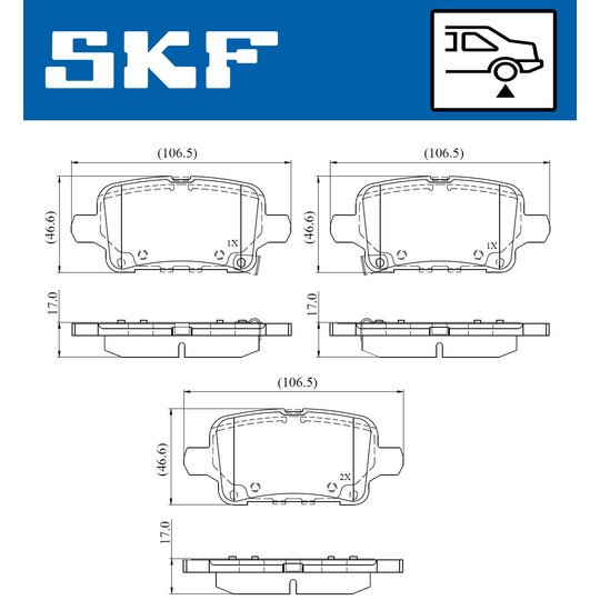 VKBP 90924 A - Brake Pad Set, disc brake 