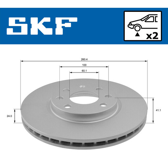 VKBD 80324 V2 - Brake Disc 