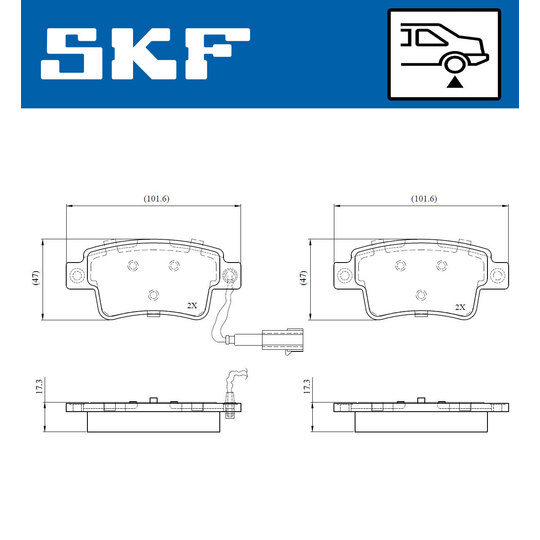 VKBP 90787 E - Brake Pad Set, disc brake 