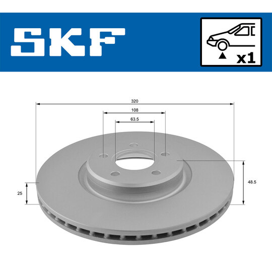 VKBD 80223 V1 - Brake Disc 