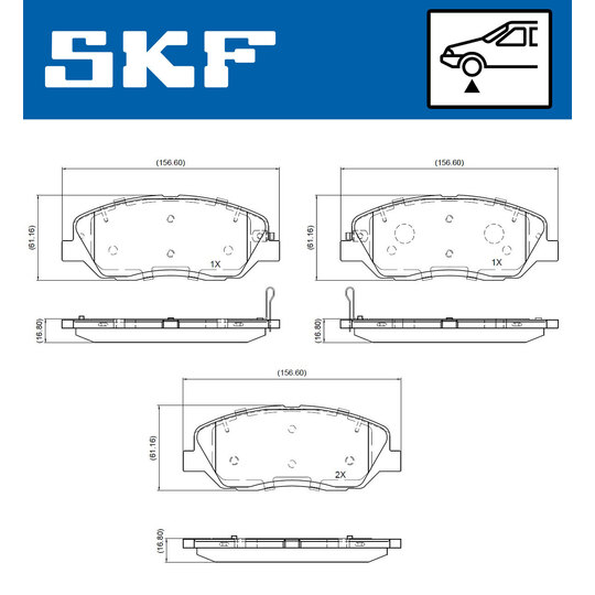 VKBP 81093 A - Brake Pad Set, disc brake 