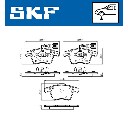 VKBP 81041 E - Brake Pad Set, disc brake 