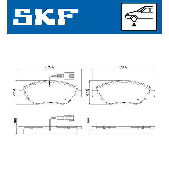 VKBP 80752 E - Brake Pad Set, disc brake 