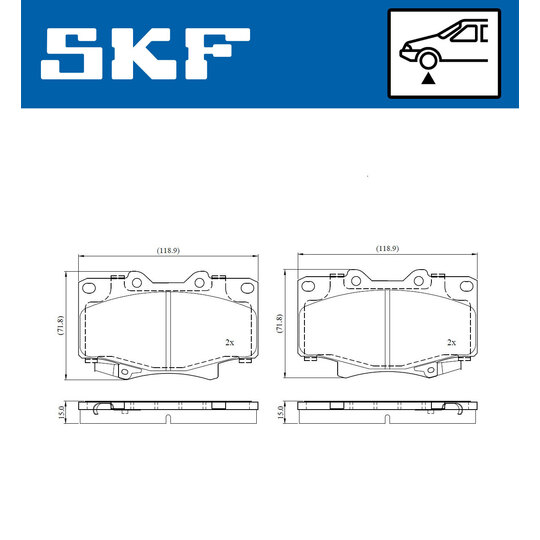 VKBP 80820 A - Brake Pad Set, disc brake 