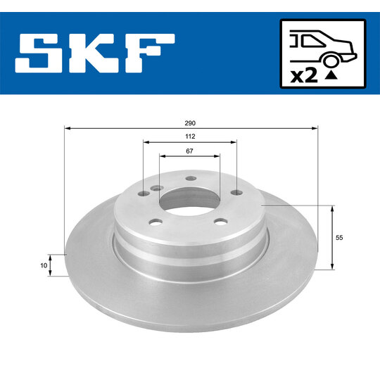 VKBD 90151 S2 - Brake Disc 