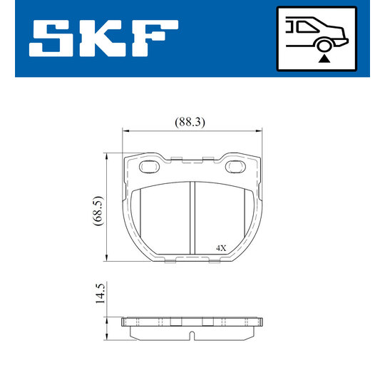 VKBP 90932 - Brake Pad Set, disc brake 