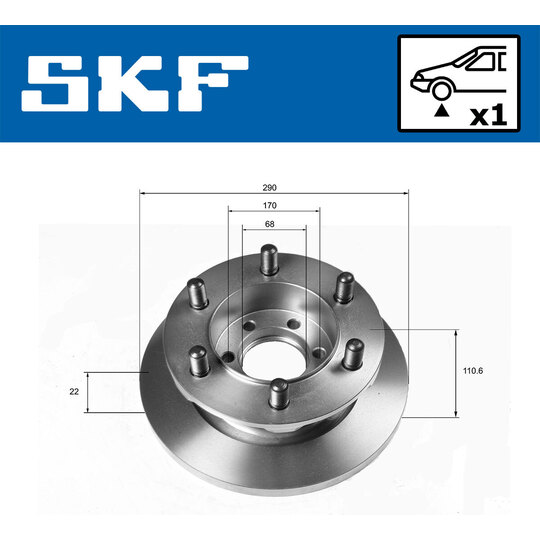 VKBD 80157 S1 - Brake Disc 