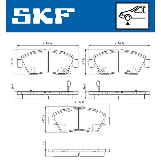 VKBP 80886 A - Brake Pad Set, disc brake 