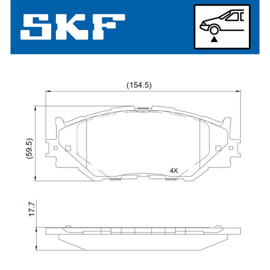 VKBP 80684 - Brake Pad Set, disc brake 