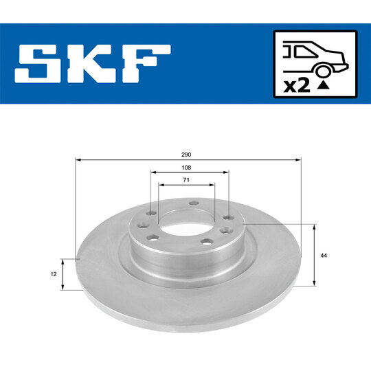 VKBD 90158 S2 - Brake Disc 