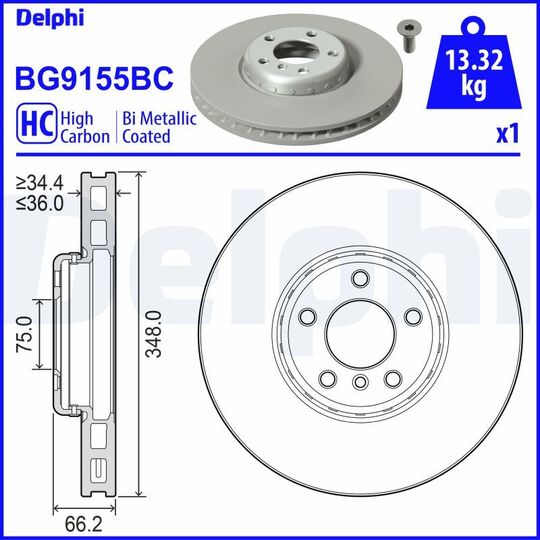 BG9155BC - Brake Disc 