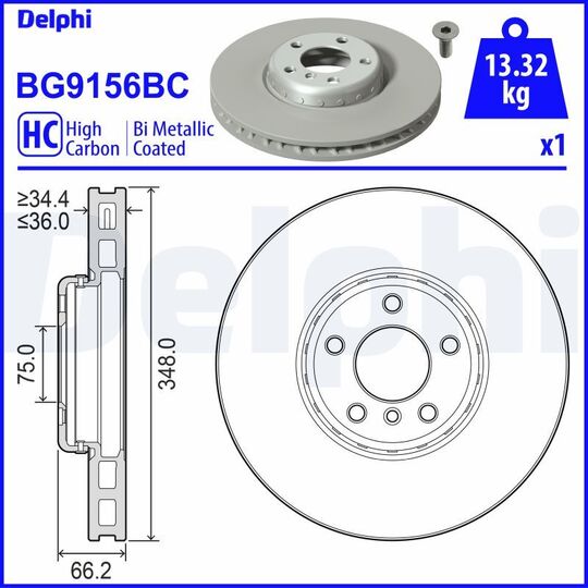 BG9156BC - Brake Disc 