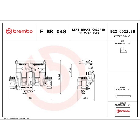 F BR 048 - Brake Caliper 