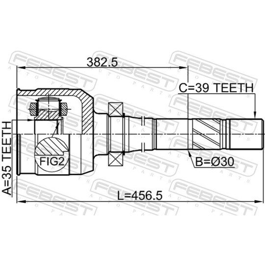 2411-MEGIIIRH - Joint Kit, drive shaft 