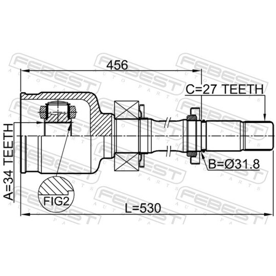 3511-NL32WDATRH - Ledsats, drivaxel 