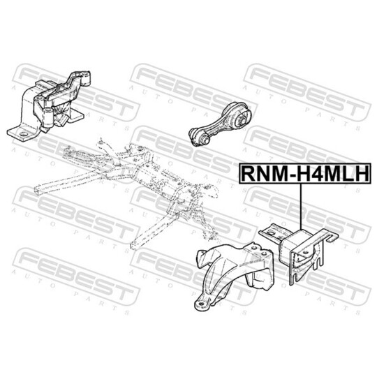 RNM-H4MLH - Mounting, manual transmission 