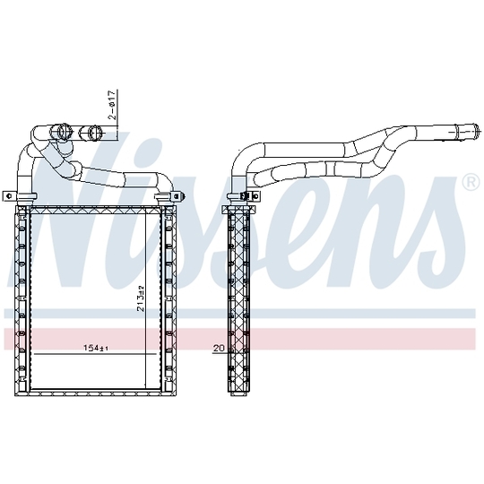 707191 - Heat Exchanger, interior heating 