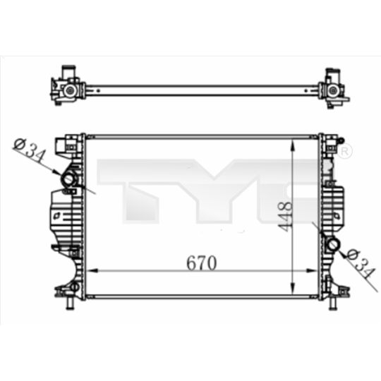 710-0060 - Radiator, engine cooling 