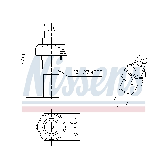 207002 - Sensor, kylmedietemperatur 