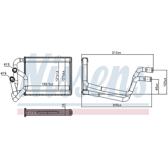 707245 - Heat Exchanger, interior heating 