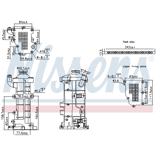 989503 - Cooler, exhaust gas recirculation 