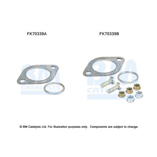 FK70339 - Mounting Kit, exhaust pipe 