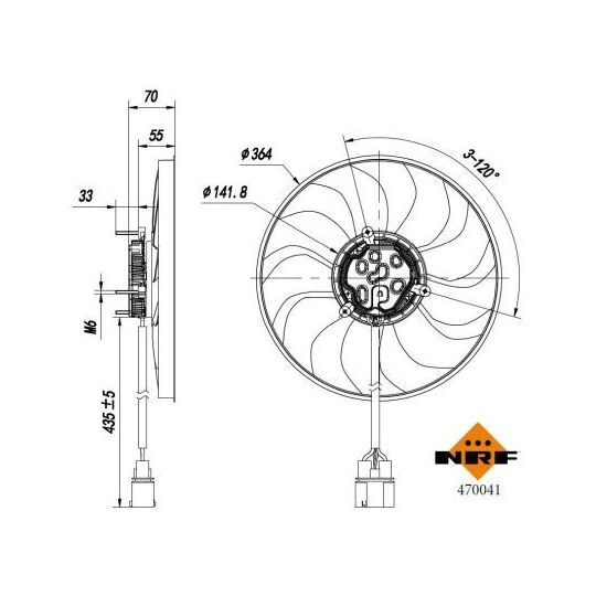 470041 - Ventilaator, mootorijahutus 