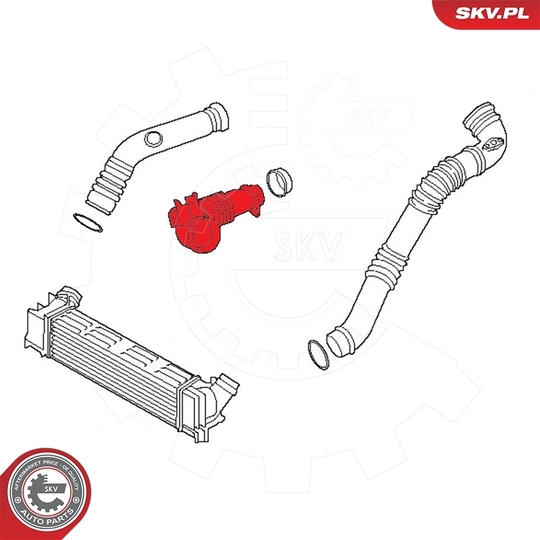 24SKV496 - Intake Hose, air filter 