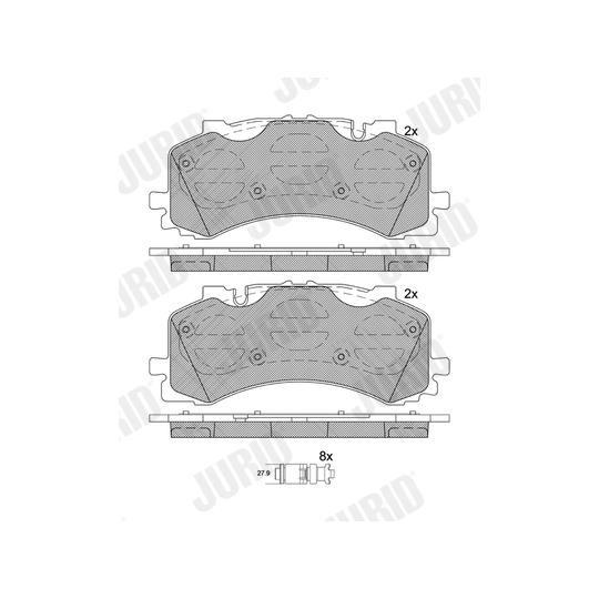 573902J - Brake Pad Set, disc brake 