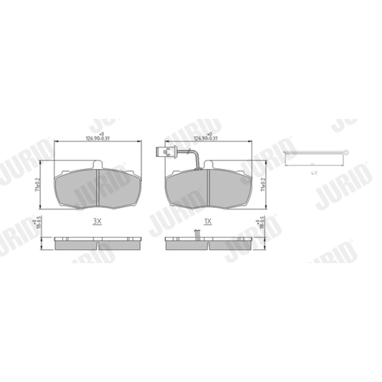 573943J - Brake Pad Set, disc brake 