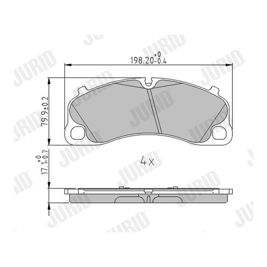 573999J - Brake Pad Set, disc brake 