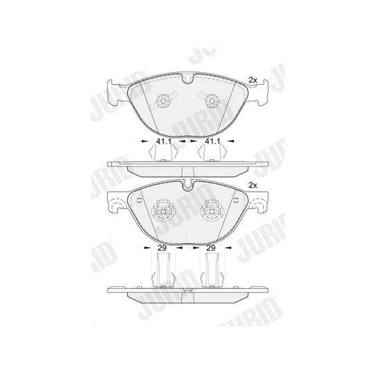 574005J - Brake Pad Set, disc brake 