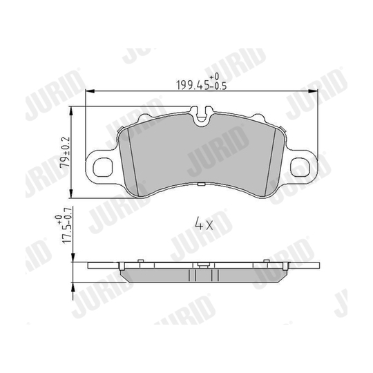 574021J - Brake Pad Set, disc brake 