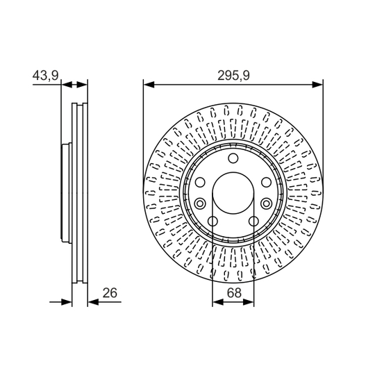 0 986 479 S93 - Brake Disc 