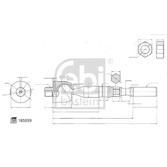 185059 - Tie Rod Axle Joint 