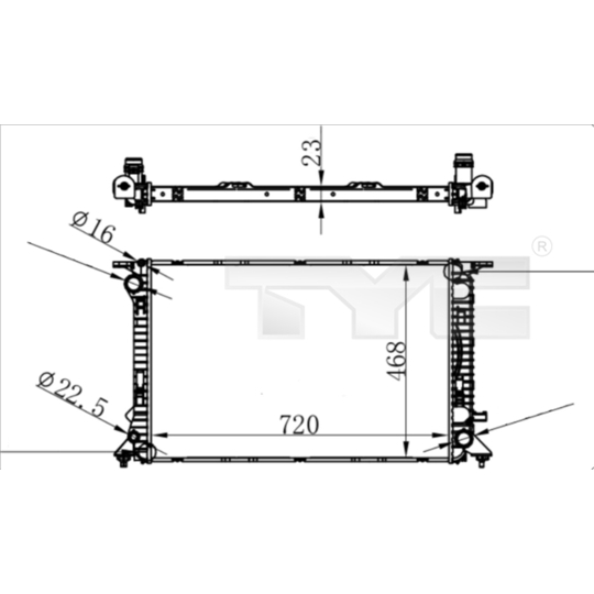 702-0038 - Radiaator, mootorijahutus 