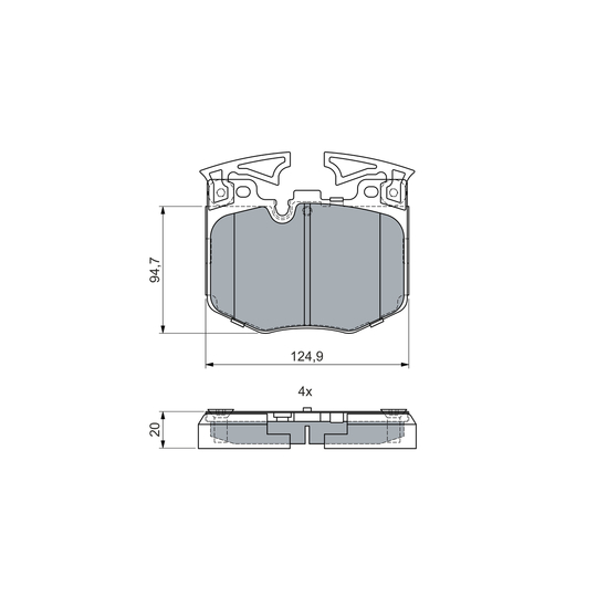 0 986 460 060 - Brake Pad Set, disc brake 