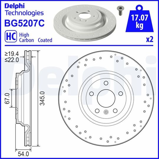 BG5207C - Brake Disc 