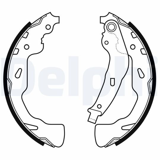 LS2176 - Brake Shoe Set 