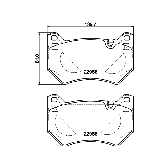 MDB4088 - Brake Pad Set, disc brake 