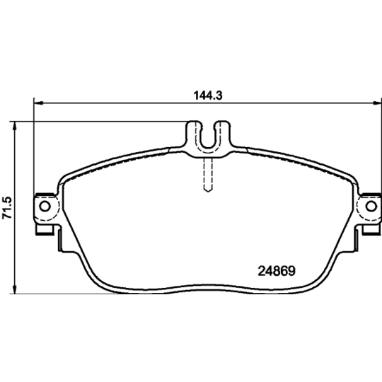 8DB 355 019-721 - Piduriklotsi komplekt,ketaspidur 