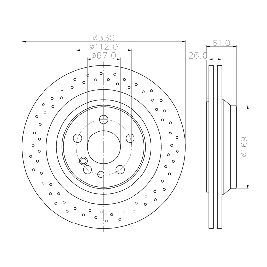 8DD 355 110-191 - Brake Disc 