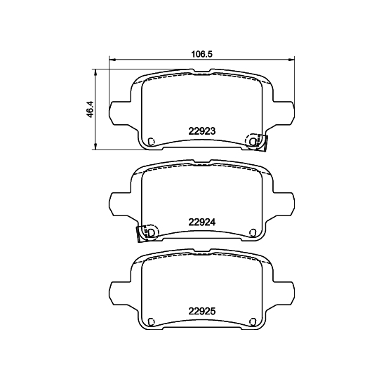 8DB 355 037-721 - Brake Pad Set, disc brake 