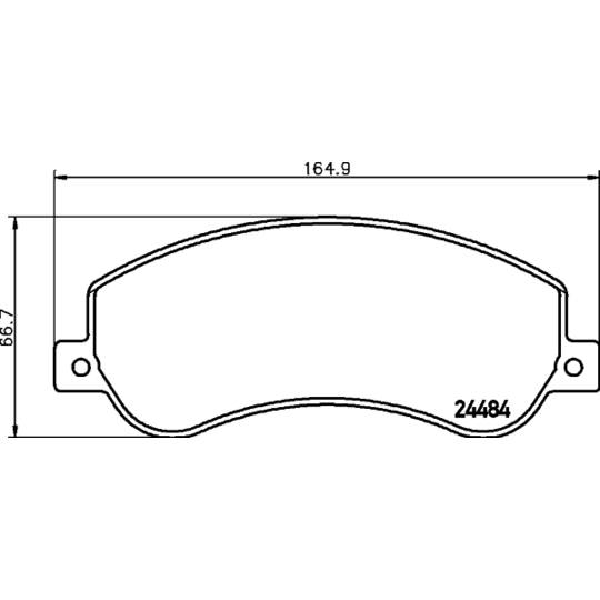 8DB 355 015-401 - Piduriklotsi komplekt,ketaspidur 